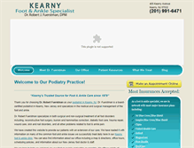 Tablet Screenshot of kearnypodiatrist.com